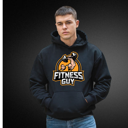 Hoodie Fitness Guy mit Muskel-Handhantel-Motiv - Perfekt für Sportbegeisterte! - Premium Unisex Hoodie