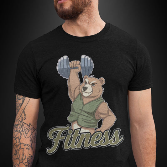 PowerBear Fitness Shirt - Stärke und Motivation vereint - Premium Shirt