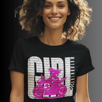 Biker Girl - Motiv für Bikerinnen und Motorradfahrerinnen - Premium Shirt