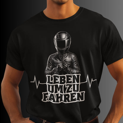 Leben um zu fahren - Statement für Motorradfahrer, Motorradfahrerinnen, Biker, Bikerin - Premium Shirt