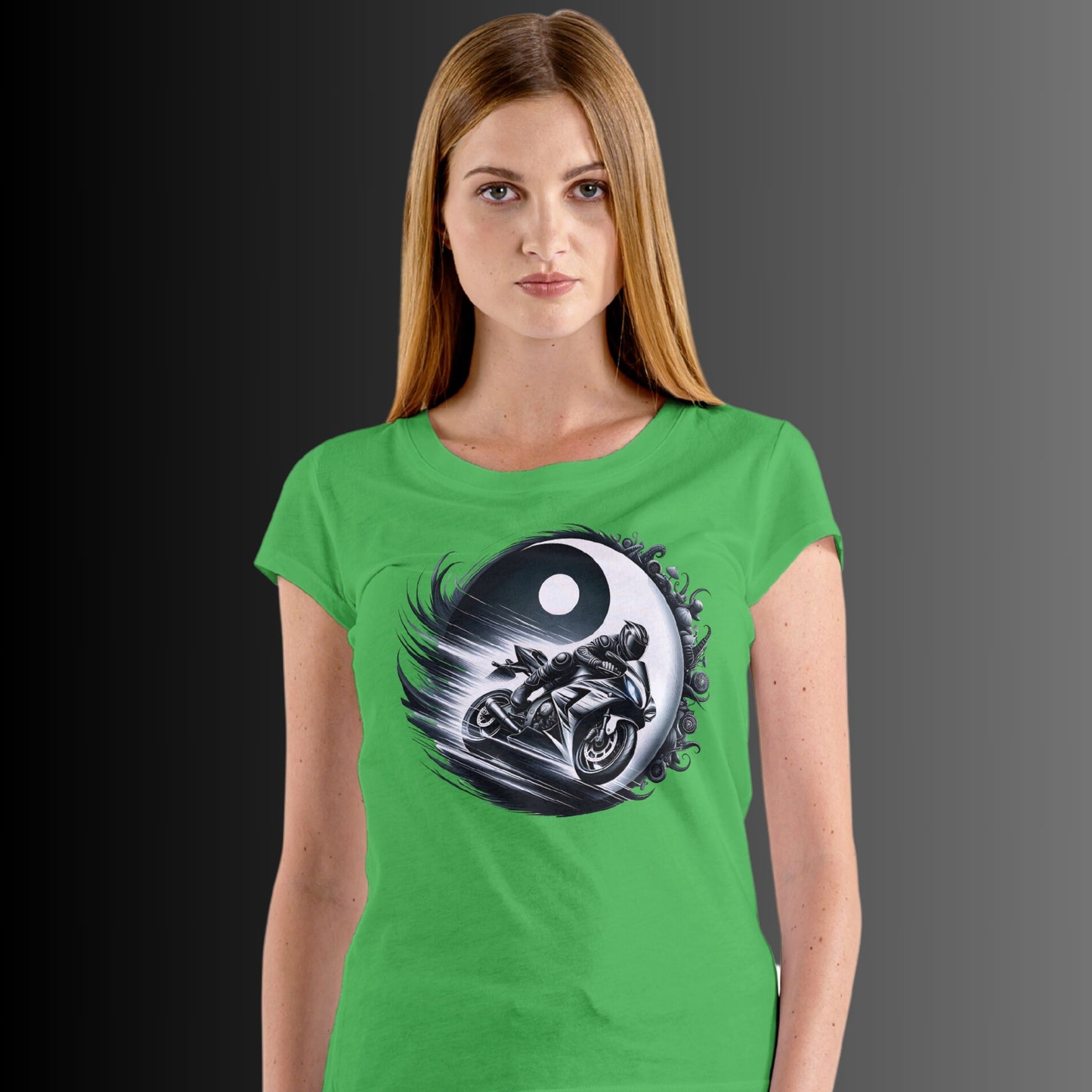 Yin und Yang Biker Shirt - Ein Muss für alle Motorradliebhaber! - Unisex Premium Shirt