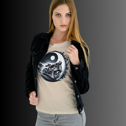 Yin und Yang Biker Shirt - Ein Muss für alle Motorradliebhaber! - Unisex Premium Shirt