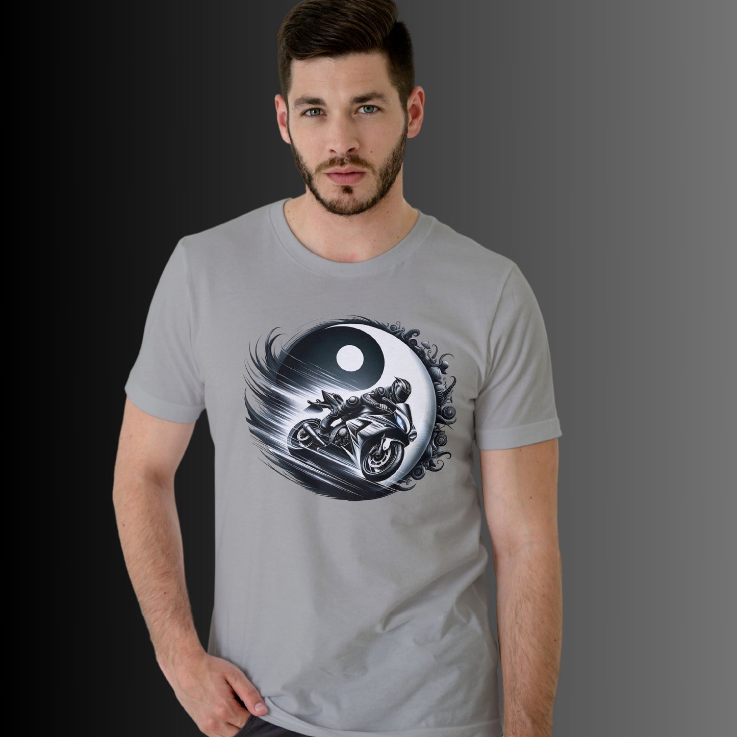 Yin und Yang Biker Shirt - Ein Muss für alle Motorradliebhaber! - Unisex Premium Shirt