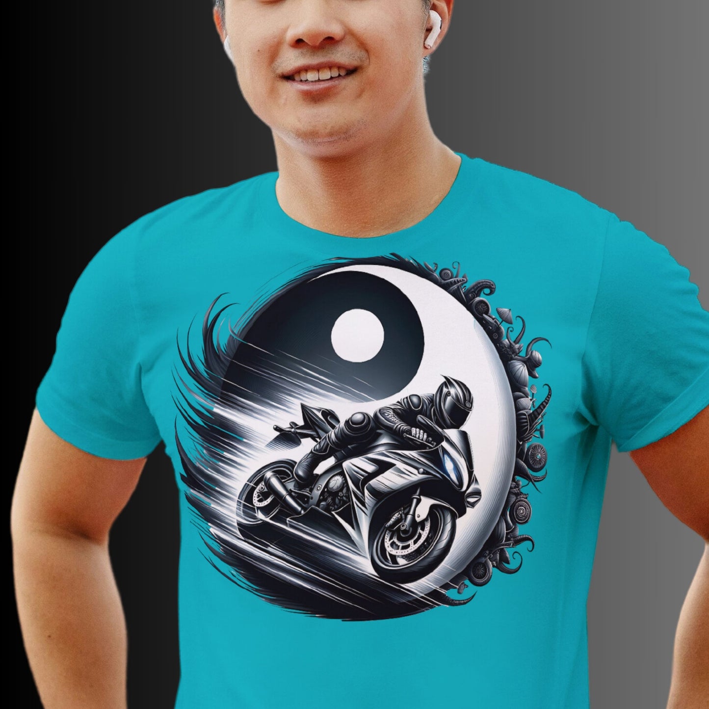 Yin und Yang Biker Shirt - Ein Muss für alle Motorradliebhaber! - Unisex Premium Shirt