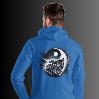 Yin und Yang Biker Hoodie – Perfekt für Motorrad-Enthusiasten - Premium Unisex Hoodie