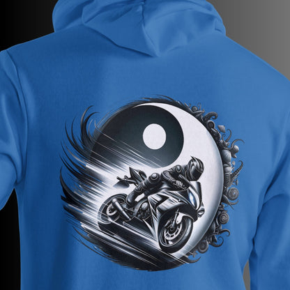 Yin und Yang Biker Hoodie – Perfekt für Motorrad-Enthusiasten - Premium Unisex Hoodie