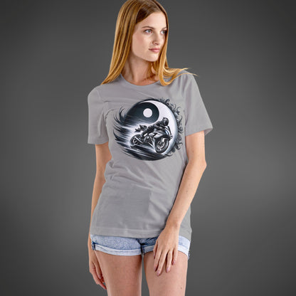 Yin und Yang Biker Ladies Shirt – Motorrad T-Shirt für Damen - Ladies Premium Shirt