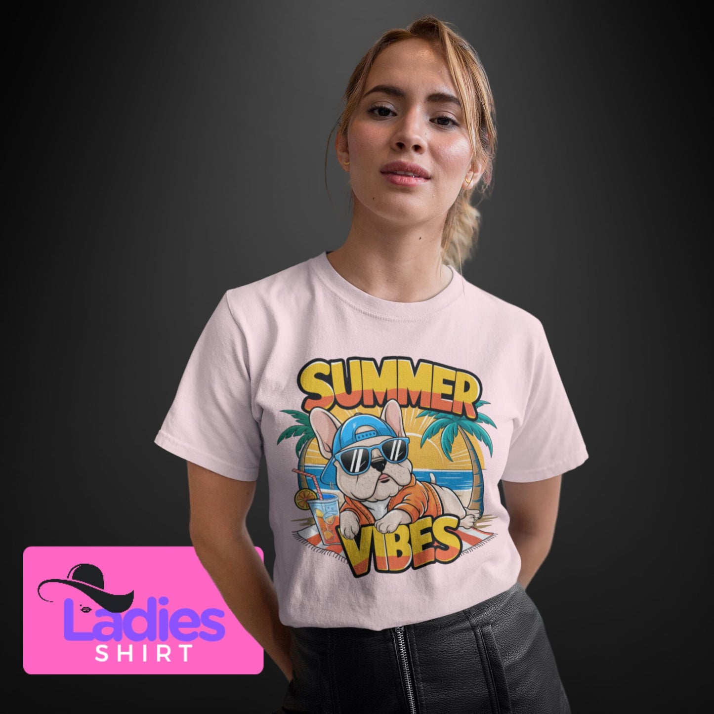 summer vibes dunkel - Ladies Premium Shirt