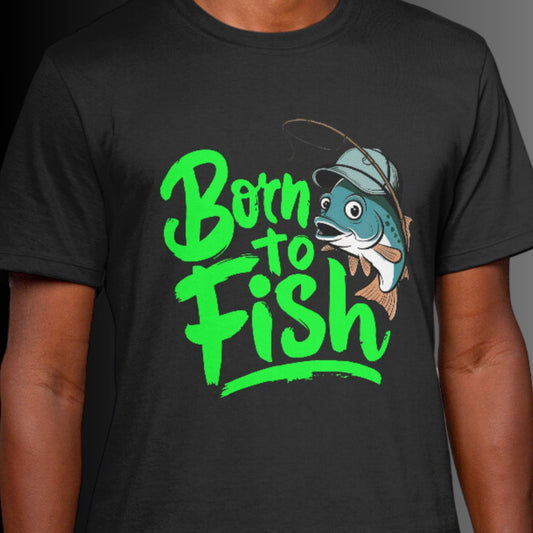 Born to Fish: Angler Shirt zum Angeln oder für die Freizeit  - Premium Shirt