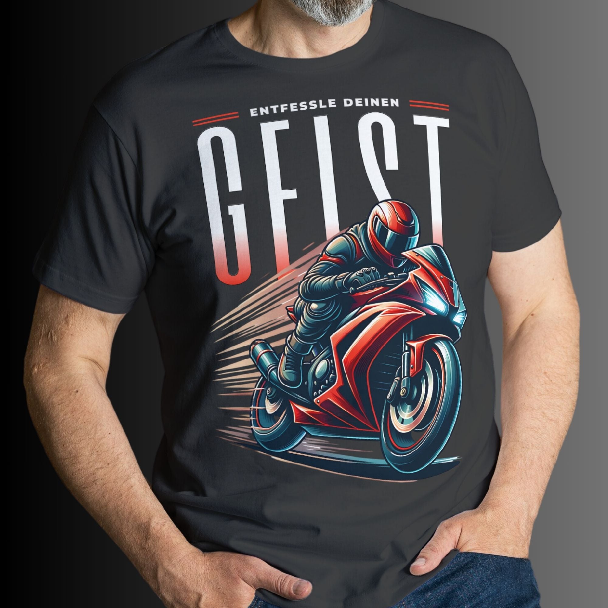 entfessle-deinen-geist-rotes-motorrad-premium-unisex-hoodie-premium-shirt