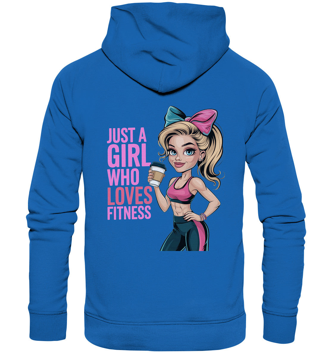 Bequemer Fitness Hoodie – 'Just a Girl Who Loves Fitness' - Premium Unisex Hoodie