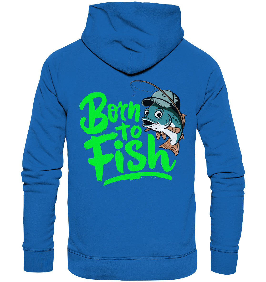 Born to Fish: Beidseitig Bedruckter Hoodie für Angler und Fischliebhaber - Premium Unisex Hoodie