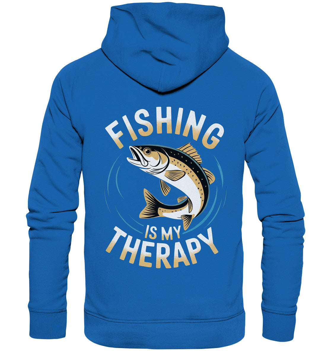 Fishing is my therapy - beidseitig bedruckter Angler-Hoodie - Premium Unisex Hoodie