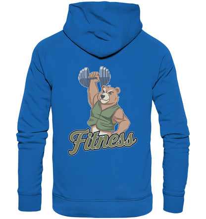 PowerBear beidseitig bedruckter Hoodie - Krafttraining, Fitness, Gym - Premium Unisex Hoodie