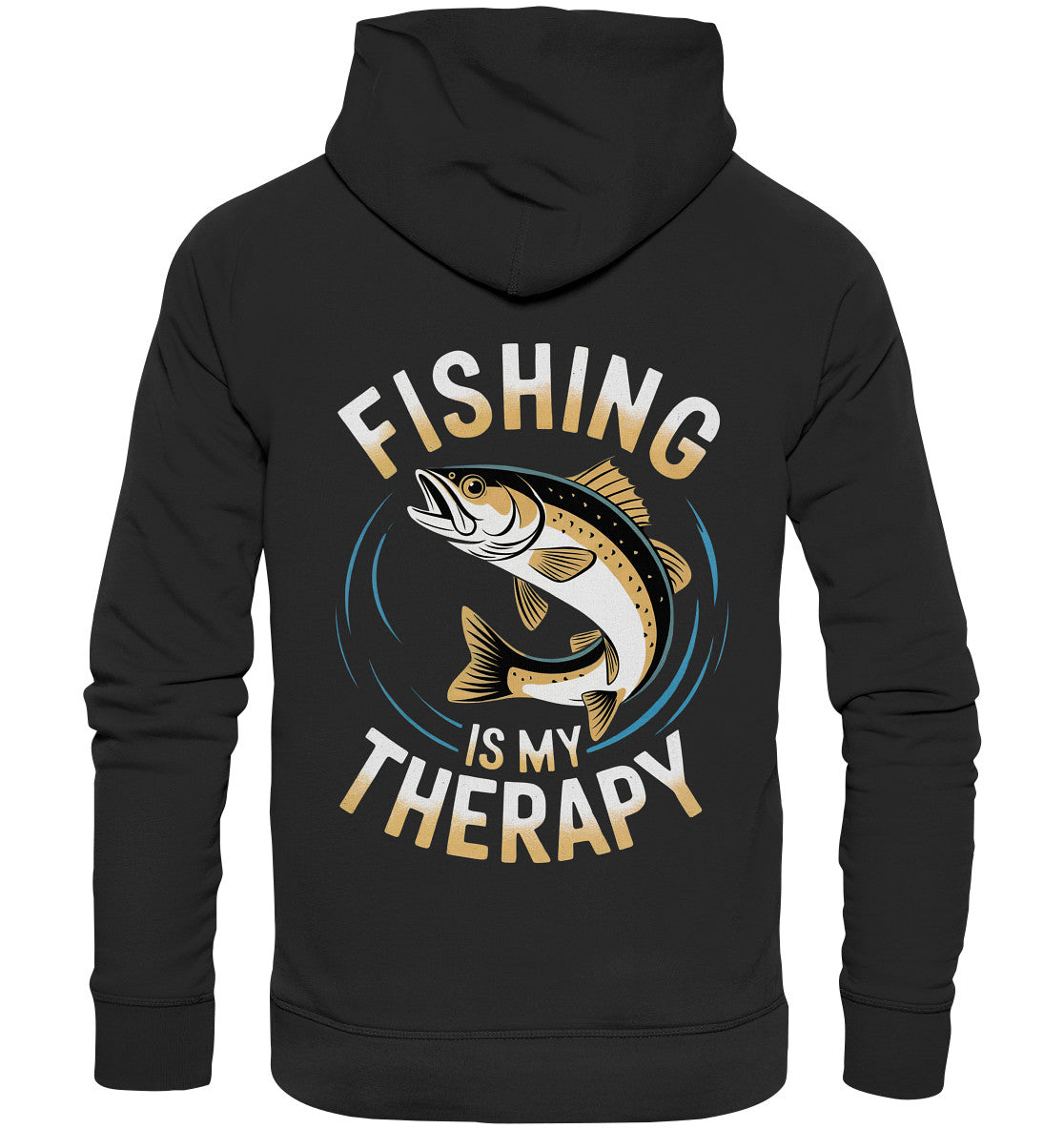 Fishing is my therapy - beidseitig bedruckter Angler-Hoodie - Premium Unisex Hoodie