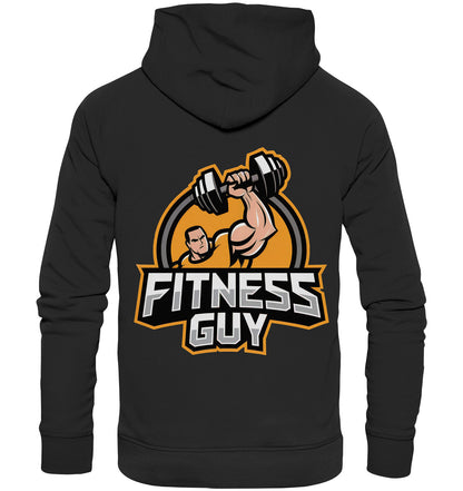 Hoodie Fitness Guy mit Muskel-Handhantel-Motiv - Perfekt für Sportbegeisterte! - Premium Unisex Hoodie