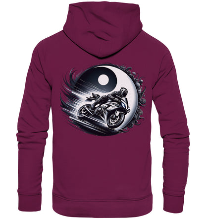 Yin und Yang Biker Hoodie – Perfekt für Motorrad-Enthusiasten - Premium Unisex Hoodie