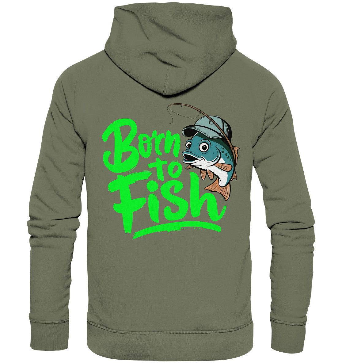 Born to Fish: Beidseitig Bedruckter Hoodie für Angler und Fischliebhaber - Premium Unisex Hoodie