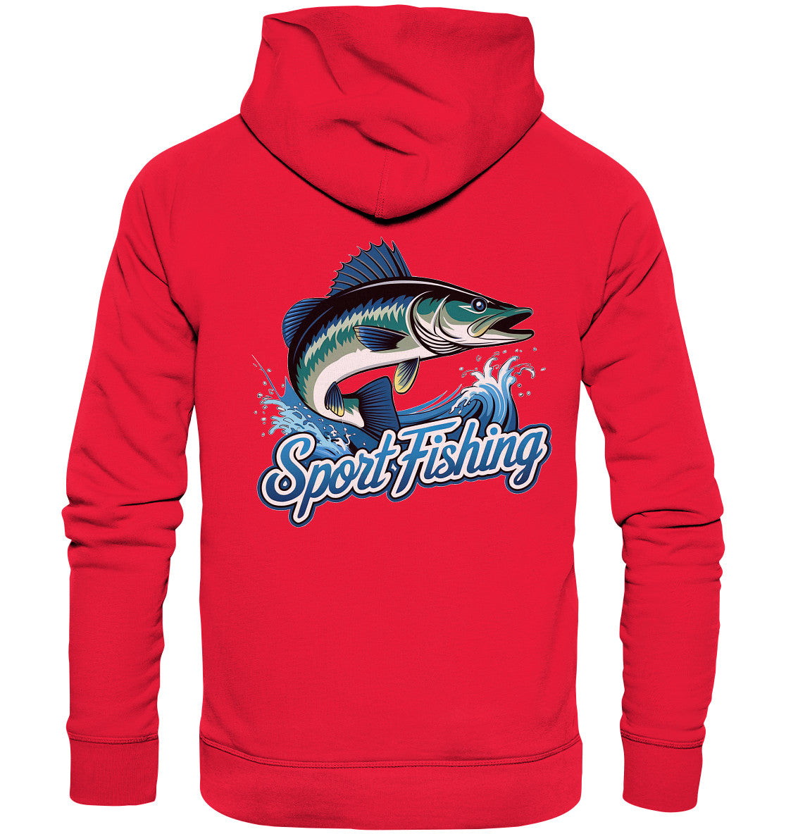 Sport Fishing Hoodie – Perfektes Design mit coolem Fisch und Spruch - Premium Unisex Hoodie