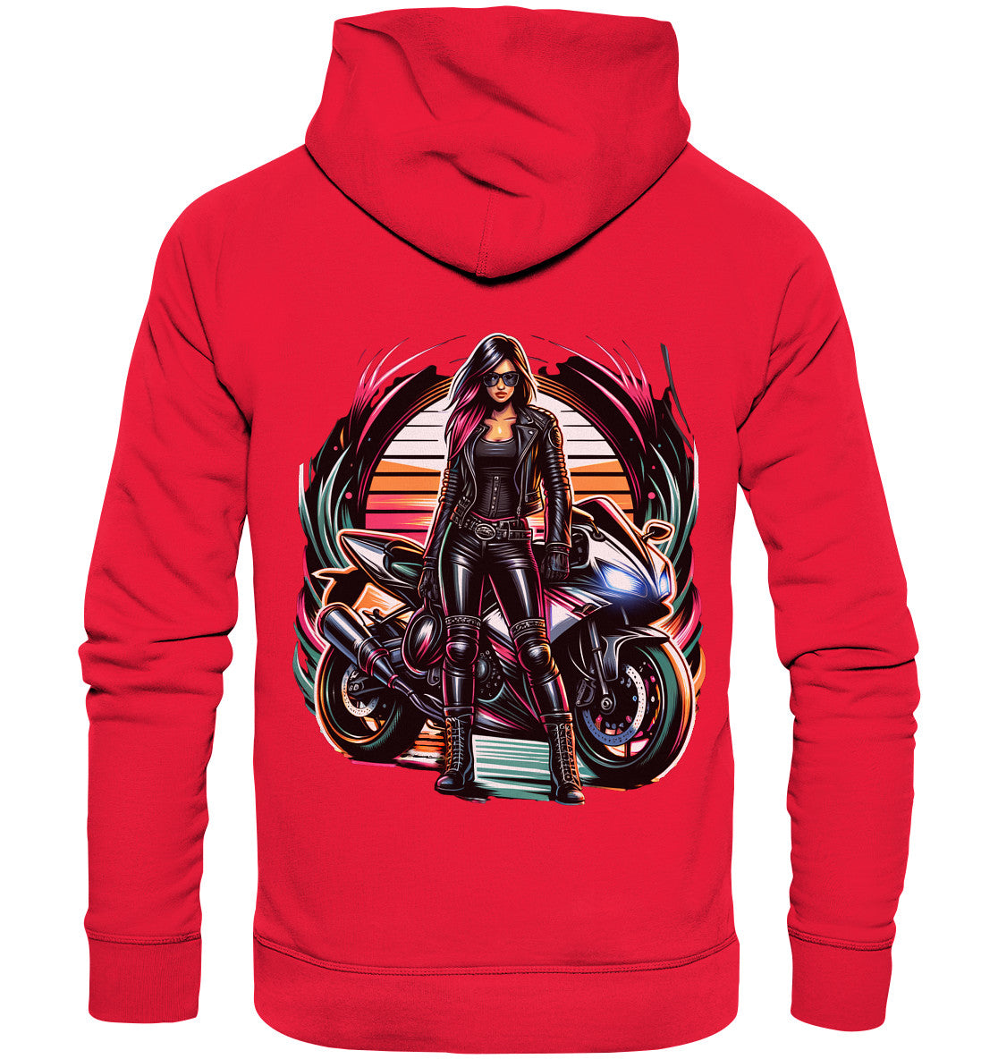 Stylisches Bikerin Shirt oder Hoodie – Perfekt für Motorrad-Liebhaberinnen - Premium Unisex Hoodie