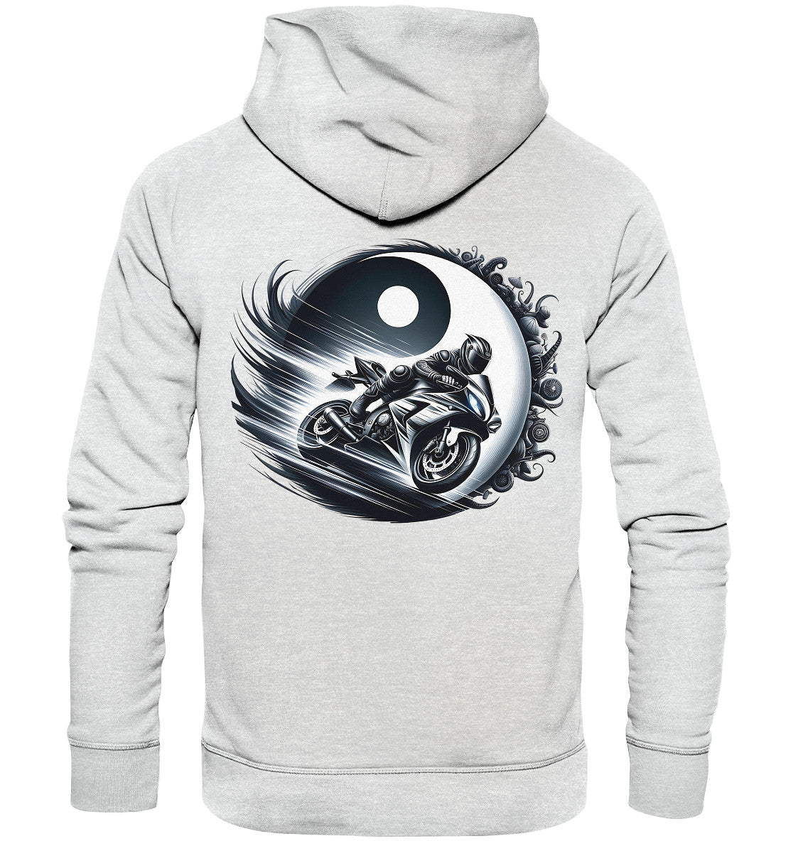 Yin und Yang Biker Hoodie – Perfekt für Motorrad-Enthusiasten - Premium Unisex Hoodie