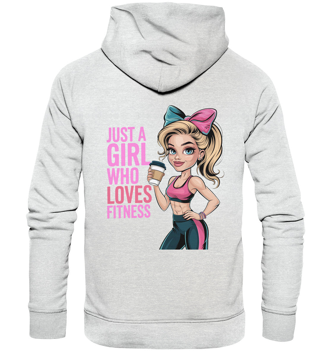 Bequemer Fitness Hoodie – 'Just a Girl Who Loves Fitness' - Premium Unisex Hoodie