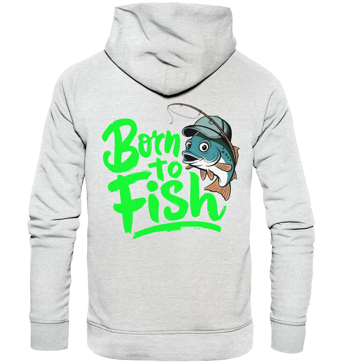 Born to Fish: Beidseitig Bedruckter Hoodie für Angler und Fischliebhaber - Premium Unisex Hoodie