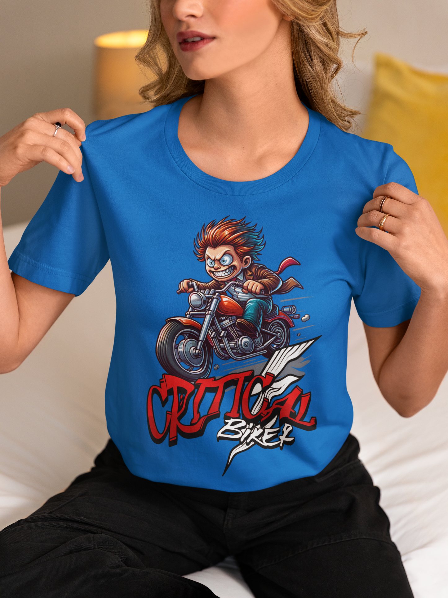 Critical Biker - Design für verrückte Motorradfahrer und -fahrerinnen - Premium Shirt