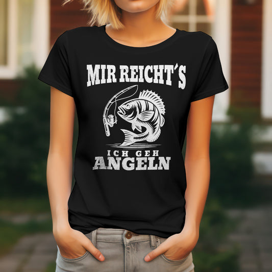 Damen Angler-Shirt - 'Mir reicht's, ich gehe angeln' - Ladies Premium Shirt