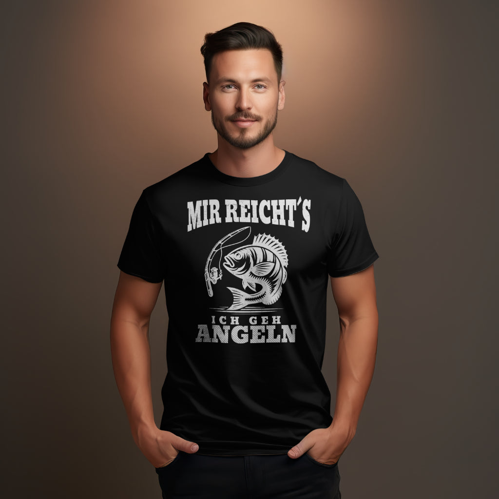 Stylisches T-Shirt 'Mir Reichts, Ich Geh Angeln' – Perfekt für Angler! - Premium Shirt