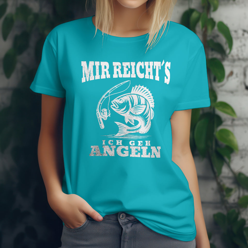 Damen Angler-Shirt - 'Mir reicht's, ich gehe angeln' - Ladies Premium Shirt