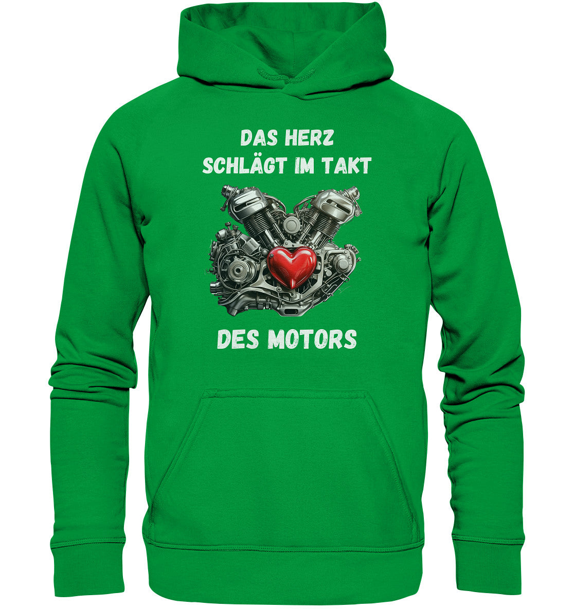 Das Herz schlägt im Takt des Motors - Basic Unisex Hoodie