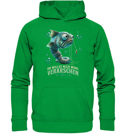 Du willst mich wohl verarschen - Lustiges Design für Angler - Unisex Hoodie zum Angeln und als Geschenk