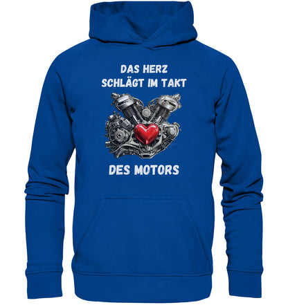 Das Herz schlägt im Takt des Motors - Basic Unisex Hoodie