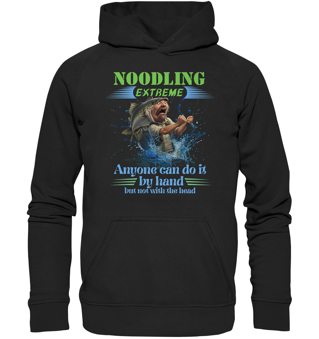 Lustige Noodling Design für Angler und Angelfreunde - Basic Unisex Hoodie