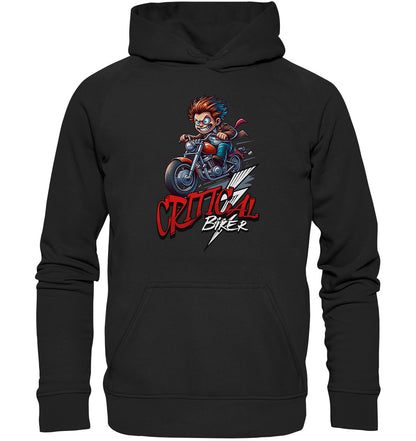 Critical Biker - Design für verrückte Motorradfahrer und -fahrerinnen - Basic Unisex Hoodie