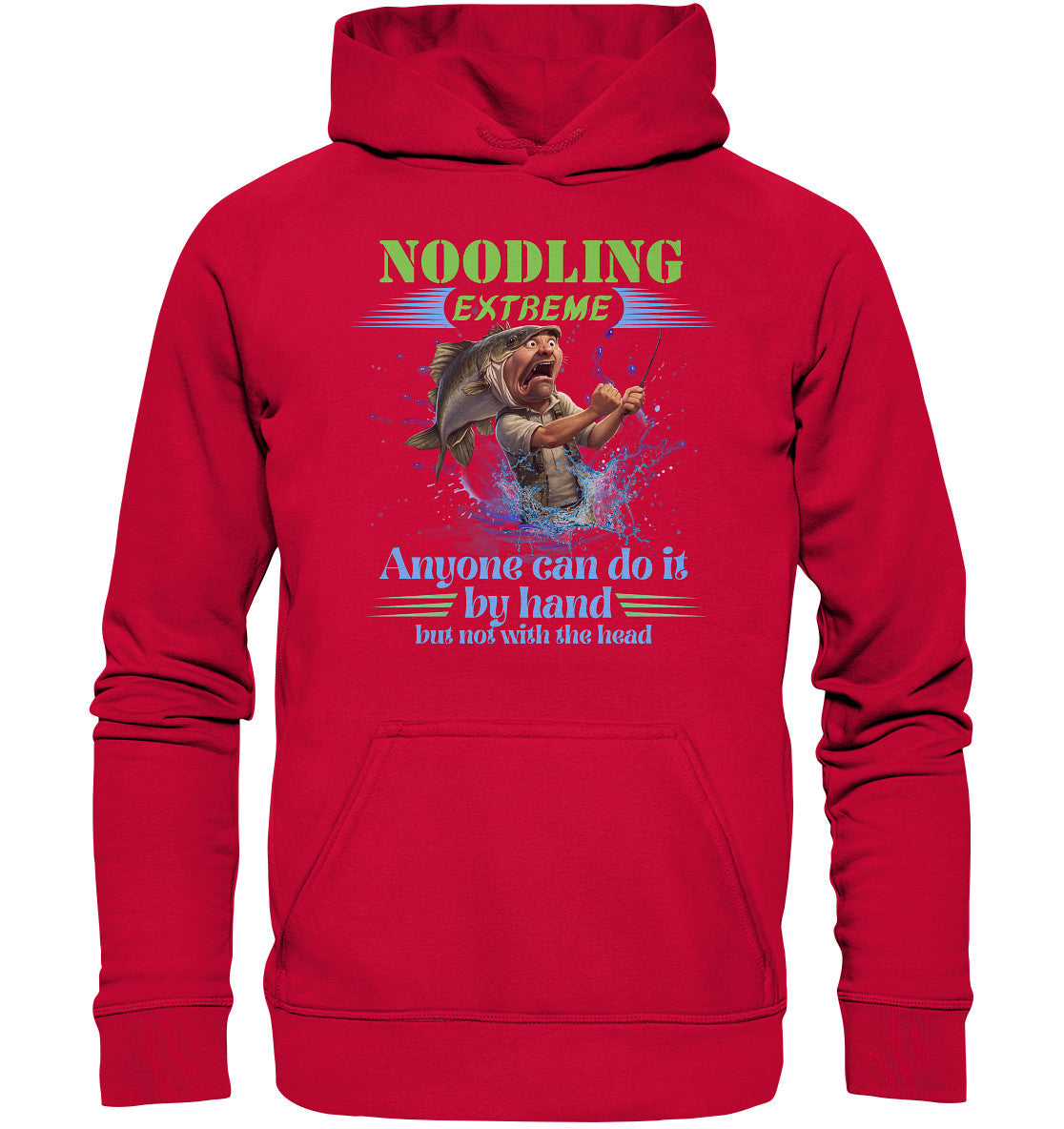 Lustige Noodling Design für Angler und Angelfreunde - Basic Unisex Hoodie