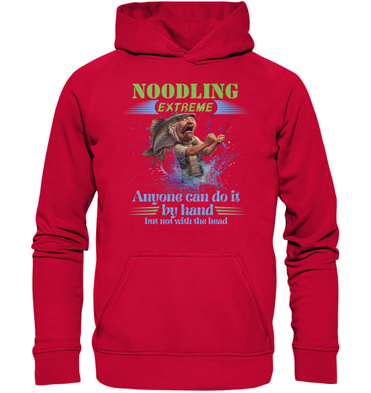 Lustige Noodling Design für Angler und Angelfreunde - Basic Unisex Hoodie