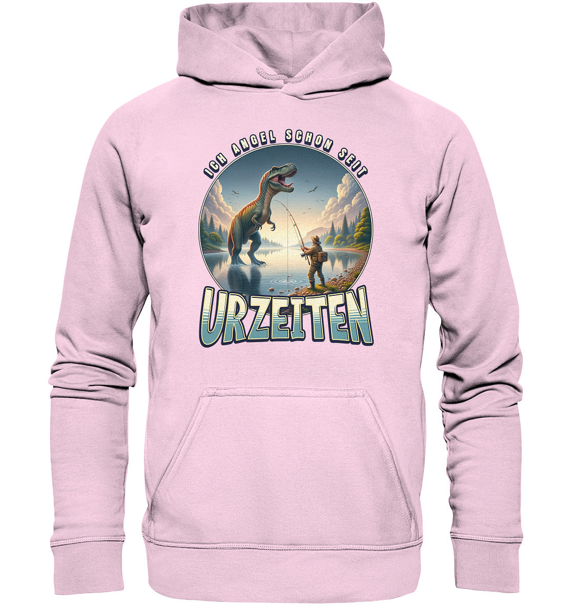 Ich angel schon seit Urzeiten - Unisex Hoodie für Anglerinnen und Angler