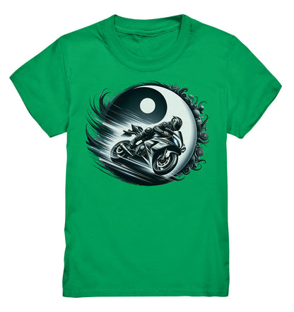 Einzigartiges Yin und Yang Biker Shirt für Kinder - Perfekt für kleine Motorradliebhaber und kleine Biker