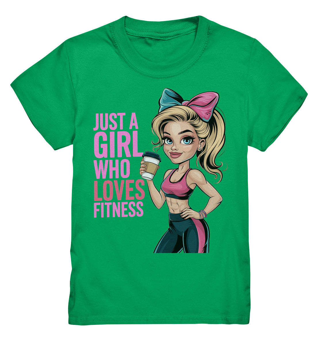 Just a Girl Who Loves Fitness - Stylisch & Kraftvoll - Kids Premium Shirt