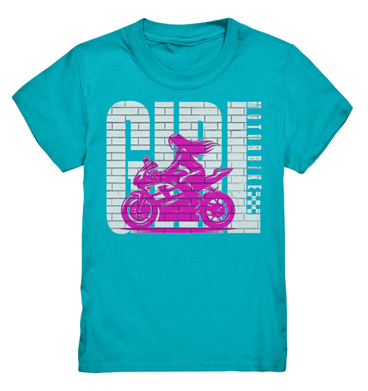 Birker Girl - Motiv für Bikerinnen und Motorradfahrerinnen - Kids Premium Shirt