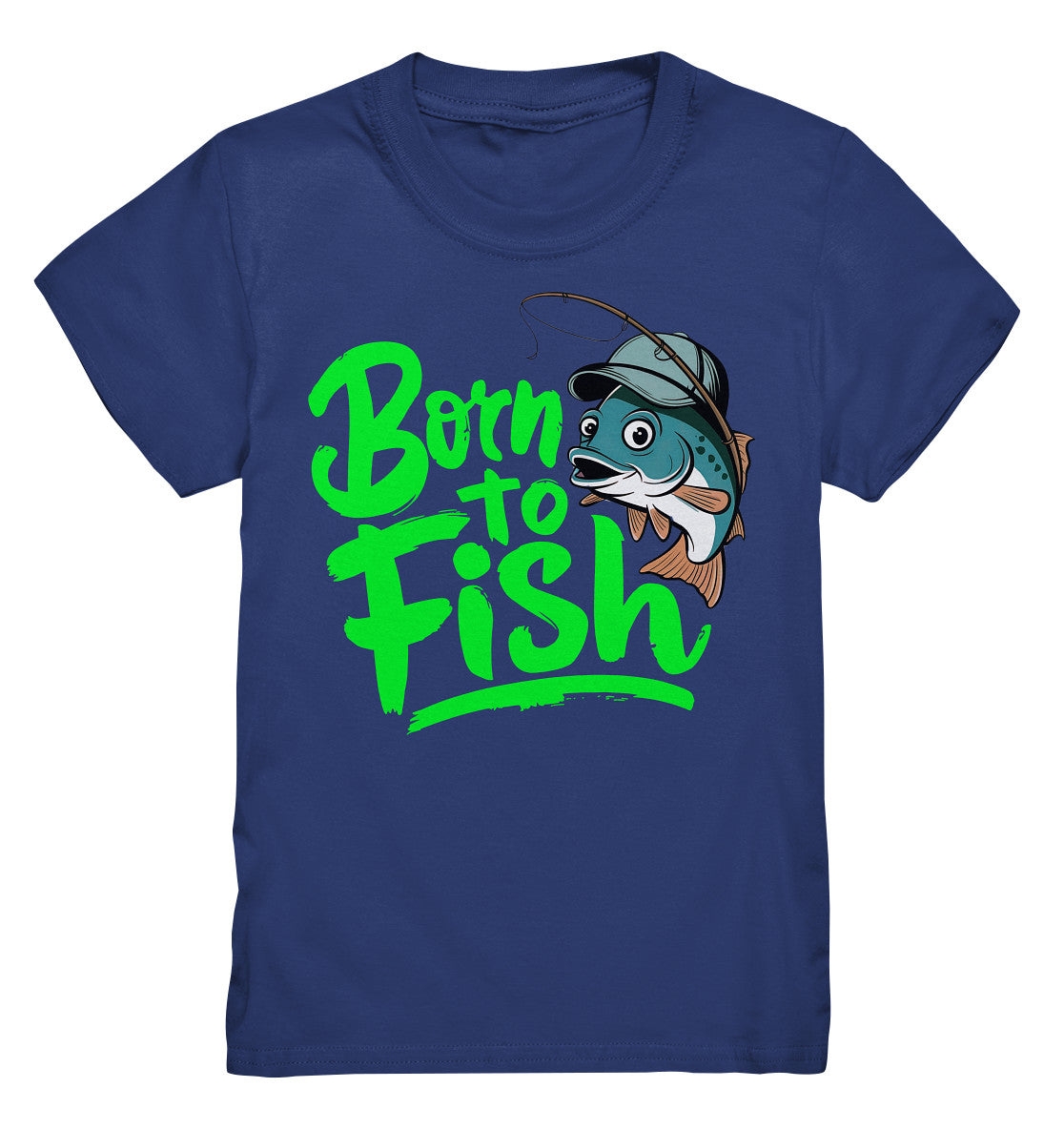 Kinder Shirt - Born to Fish: Süßes Anglermotiv für kleine Fischliebhaber - Kids Premium Shirt