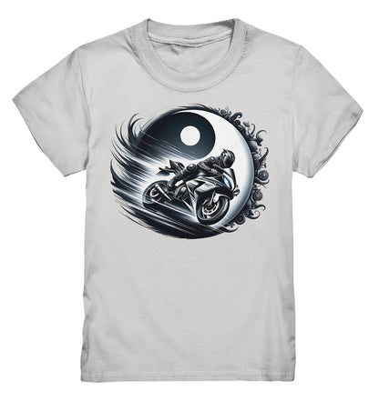 Einzigartiges Yin und Yang Biker Shirt für Kinder - Perfekt für kleine Motorradliebhaber und kleine Biker