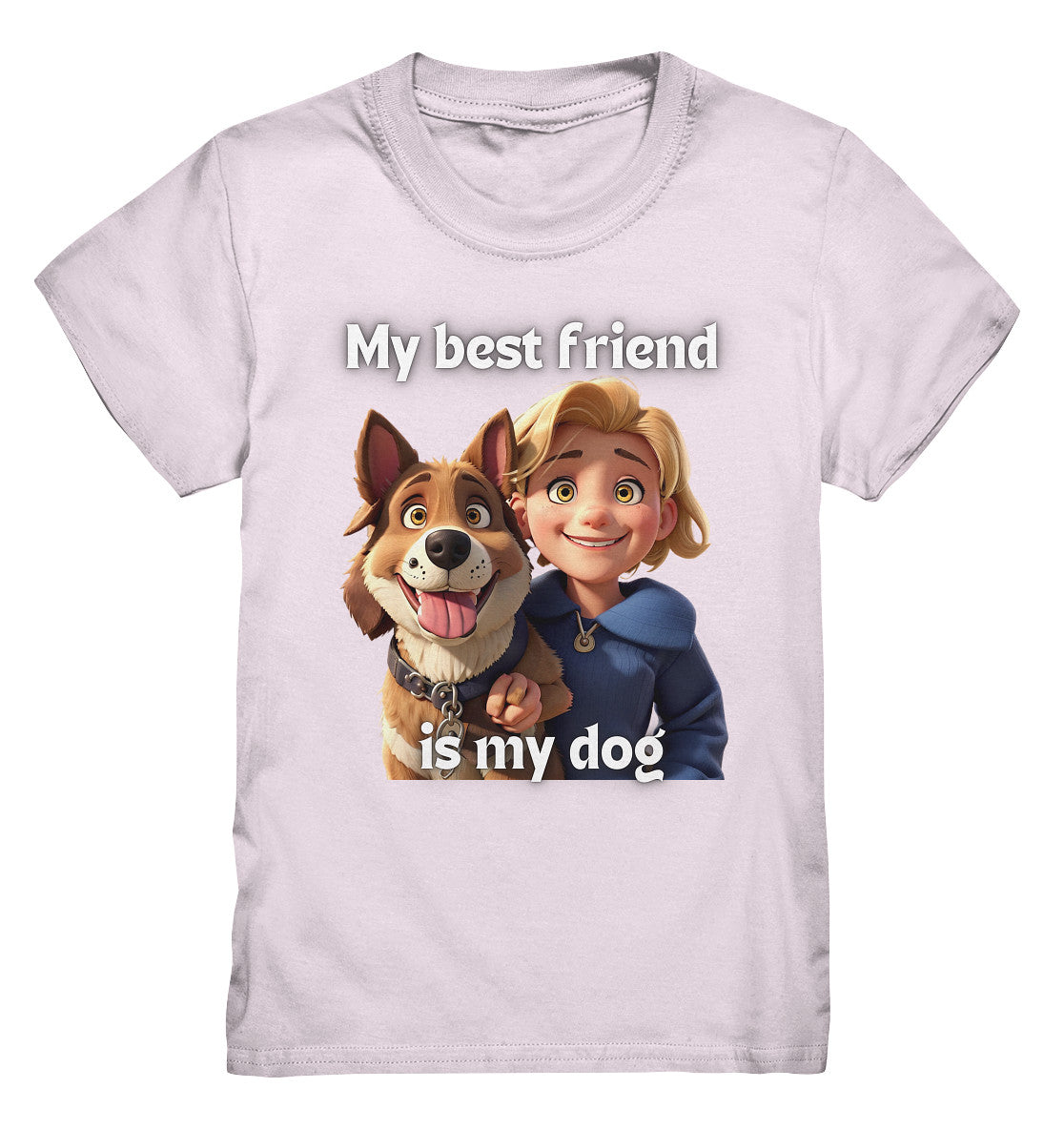 My best friend is my dog - boy and dog - Kids Premium Shirt