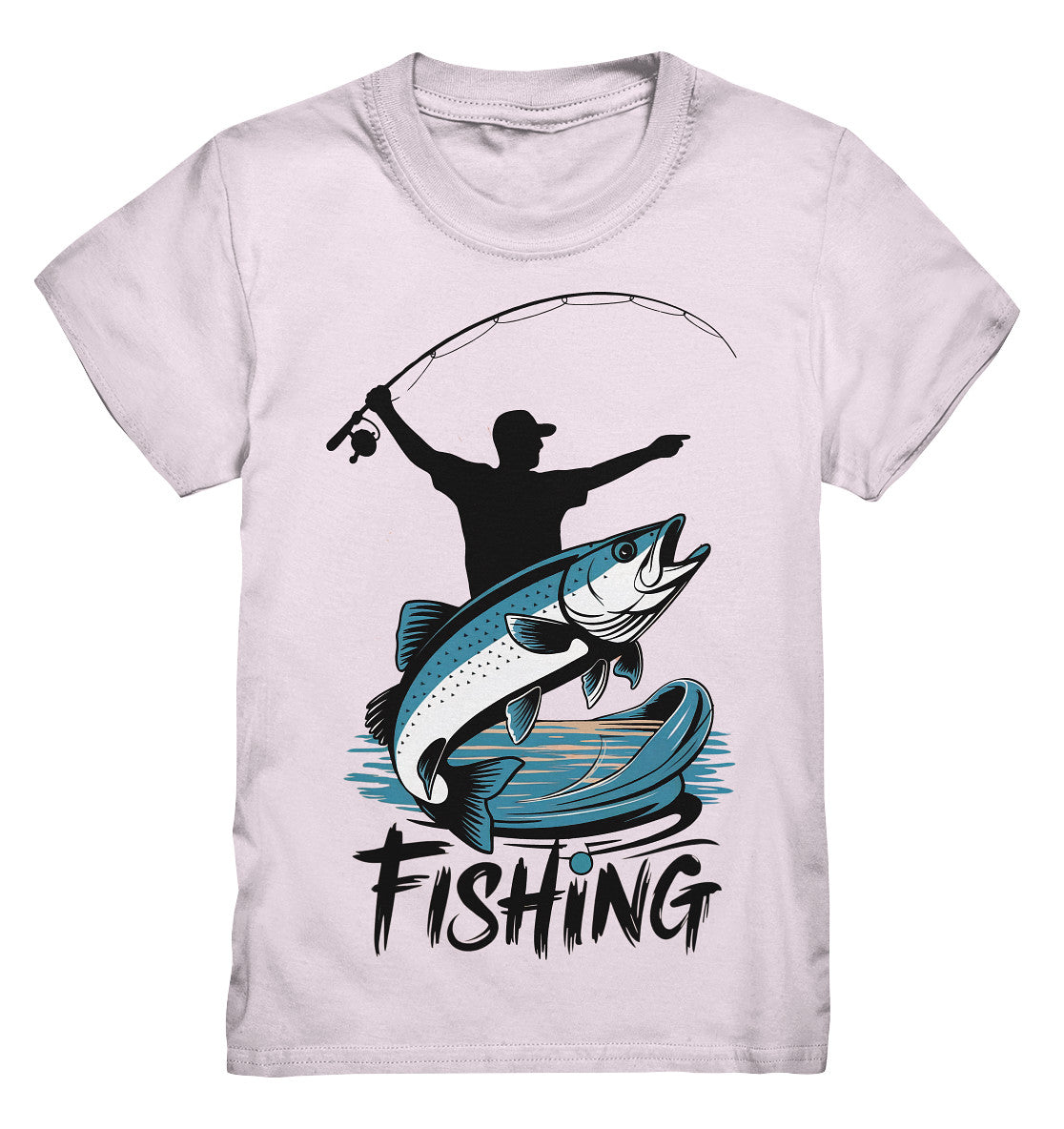 Kinder Angler T-Shirt mit coolem 'Fishing'-Spruch - Perfektes Geschenk für kleine Angler! - Kids Premium Shirt