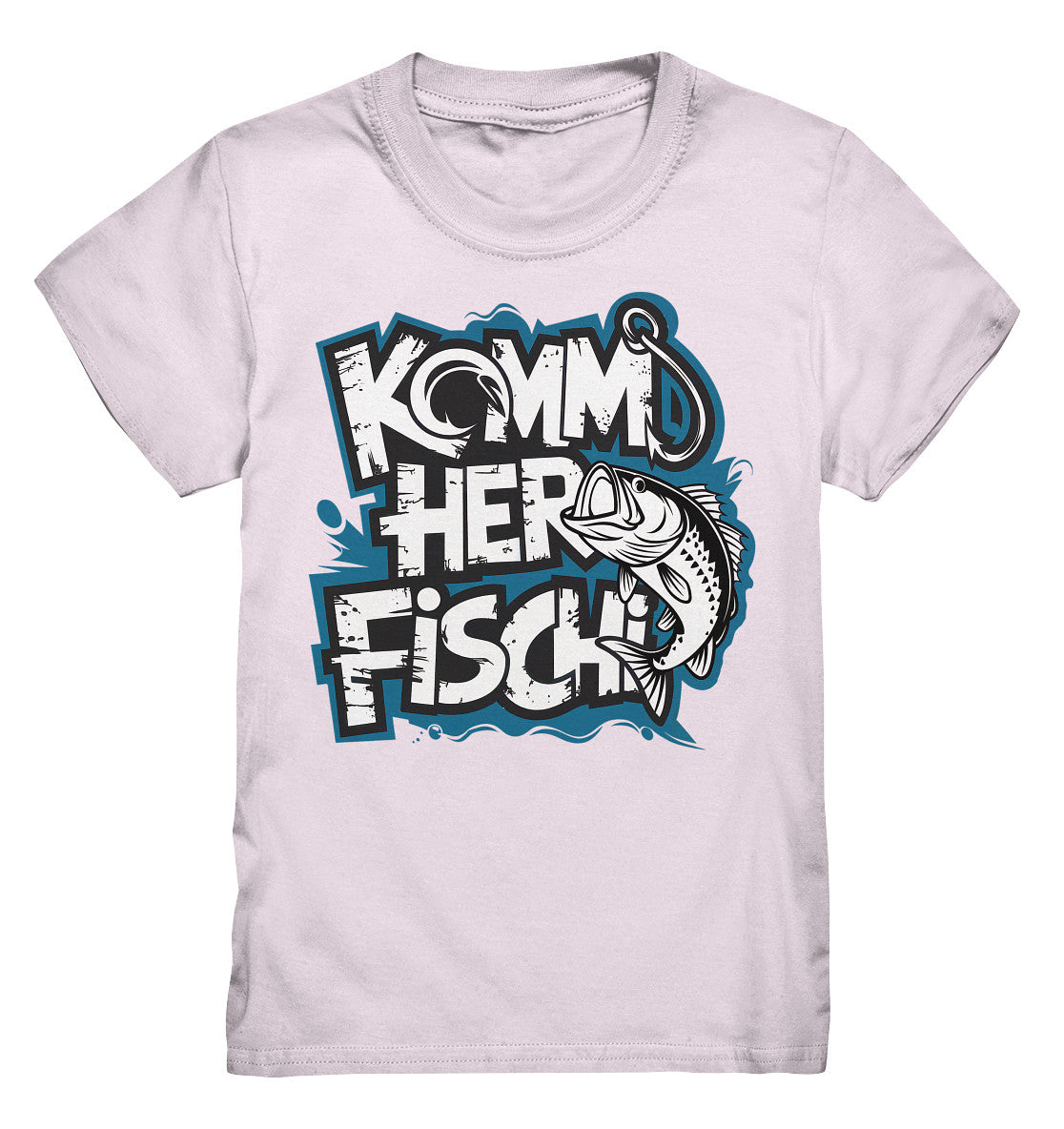 Kinder T-Shirt mit lustigem Spruch 'Komm her Fischi' - Perfekt für kleine Angler! - Kids Premium Shirt