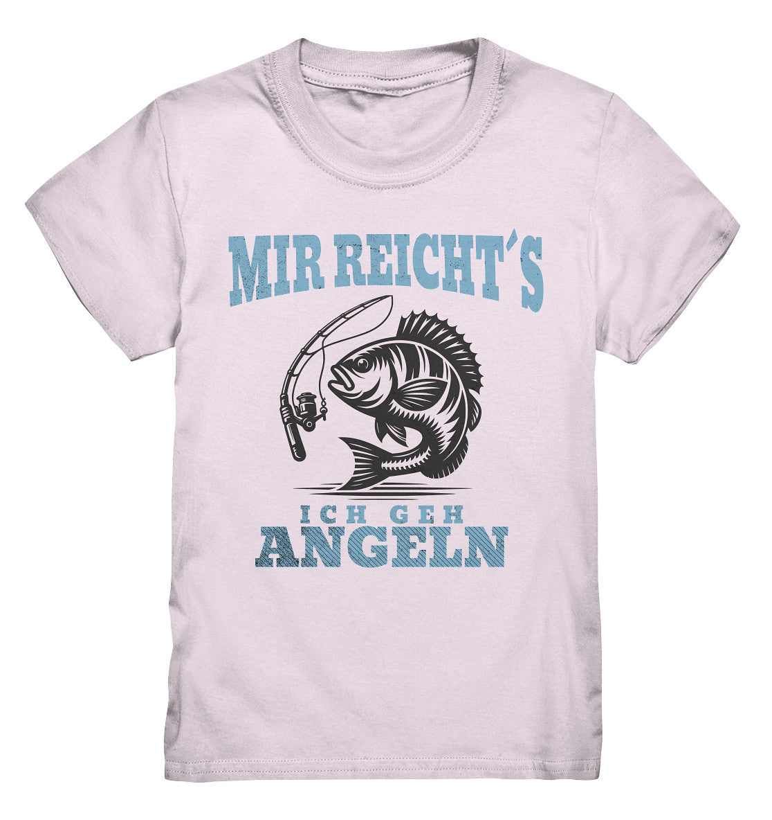 Kinder T-Shirt mit lustigem Spruch: 'Mir reicht's, ich gehe angeln' - Fisch & Angelruten Motiv - Kids Premium Shirt