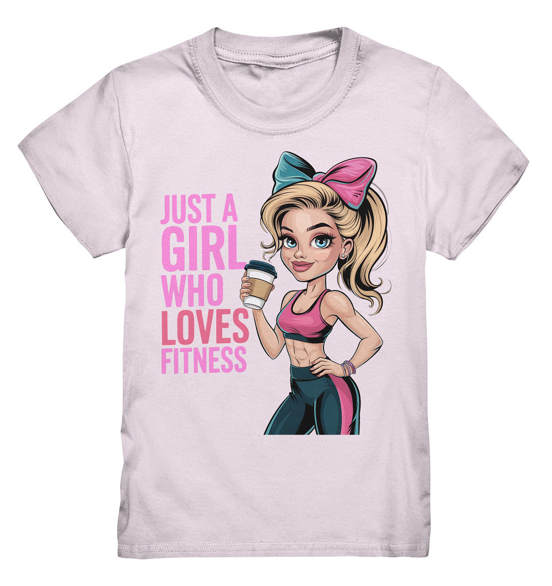 Just a Girl Who Loves Fitness - Stylisch & Kraftvoll - Kids Premium Shirt