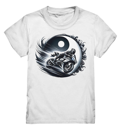 Einzigartiges Yin und Yang Biker Shirt für Kinder - Perfekt für kleine Motorradliebhaber und kleine Biker